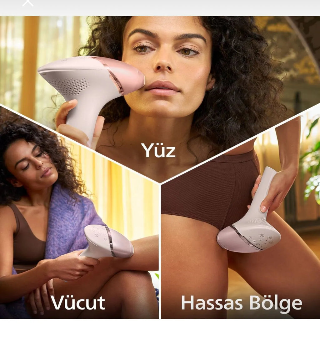 Phılıps Şarjlı ve elektrikli Sınırsız Atışlı Lazer Epilasyon Cihazı 5 başlık
