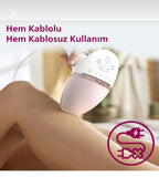 Phılıps Şarjlı ve elektrikli Sınırsız Atışlı Lazer Epilasyon Cihazı 5 başlık
